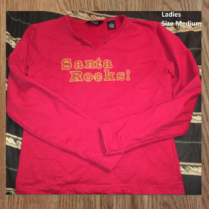 ⚜️ Santa Rocks Ladies Medium Sweatshirt (SIZE MED)